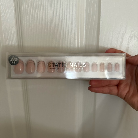 NEW Static Nails Press Ons “Double French Round” - Picture 2 of 3